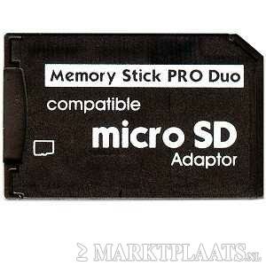 Microsd naar Memory Stick Pro Duo adapter